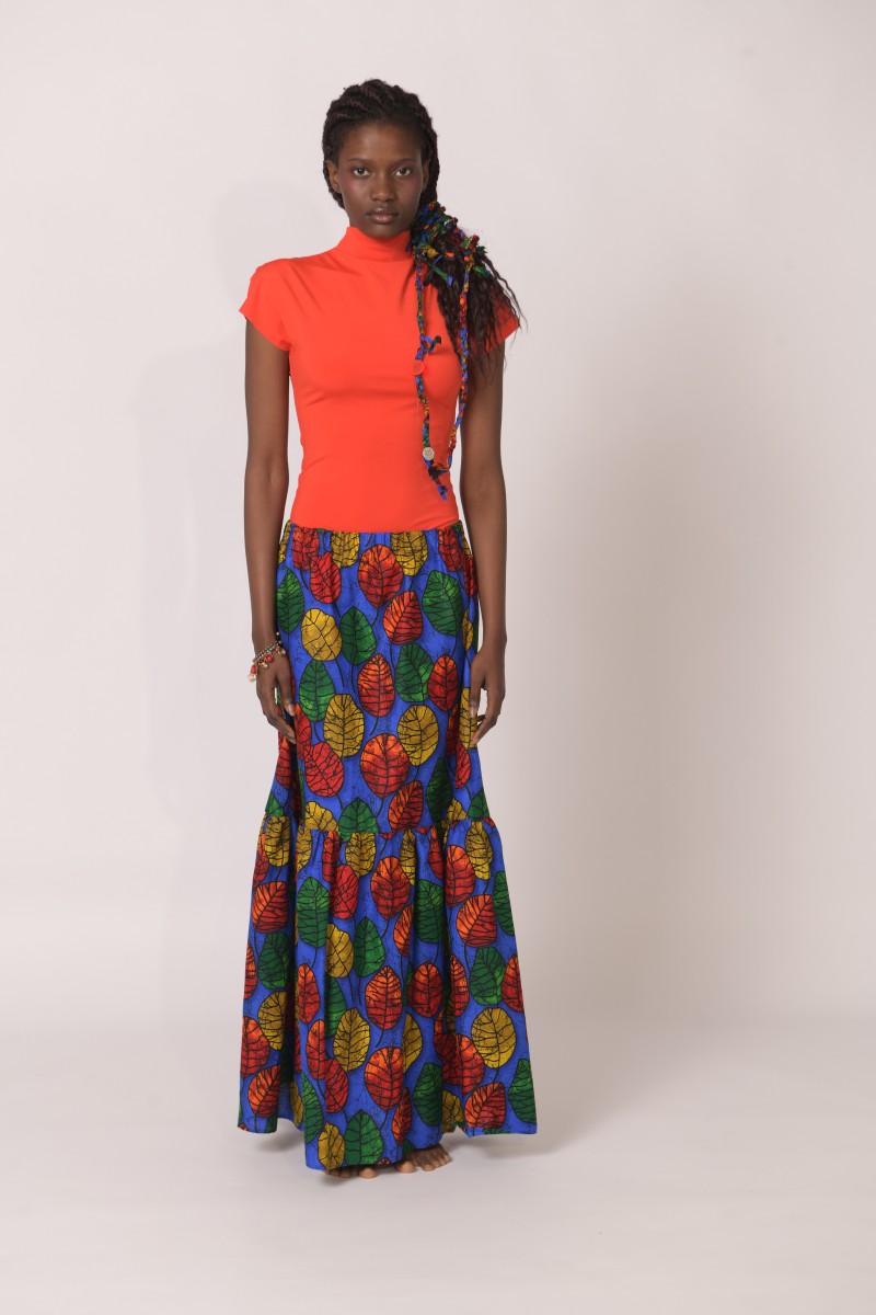 Gonna Savana Rosa - gonna artigianale wear.ginkgo