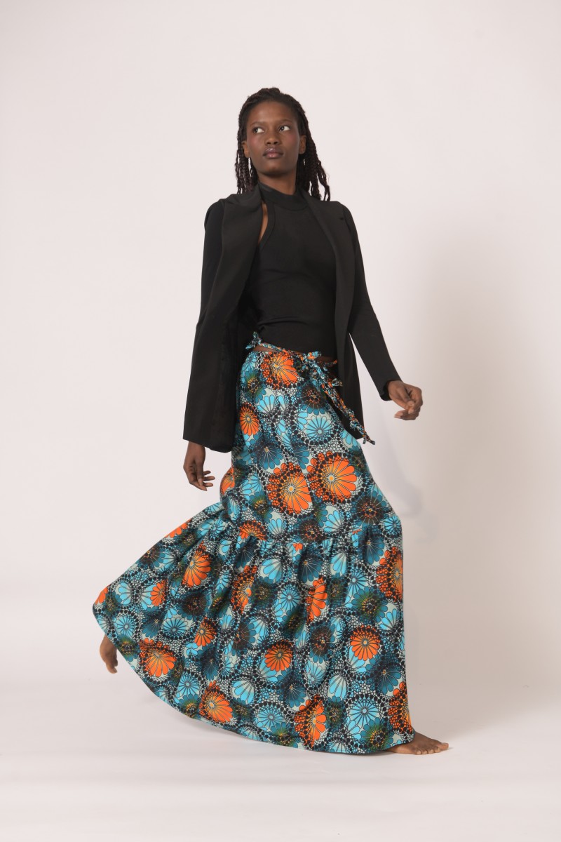 Gonna Kora Sunset - gonna artigianale in tessuto africano