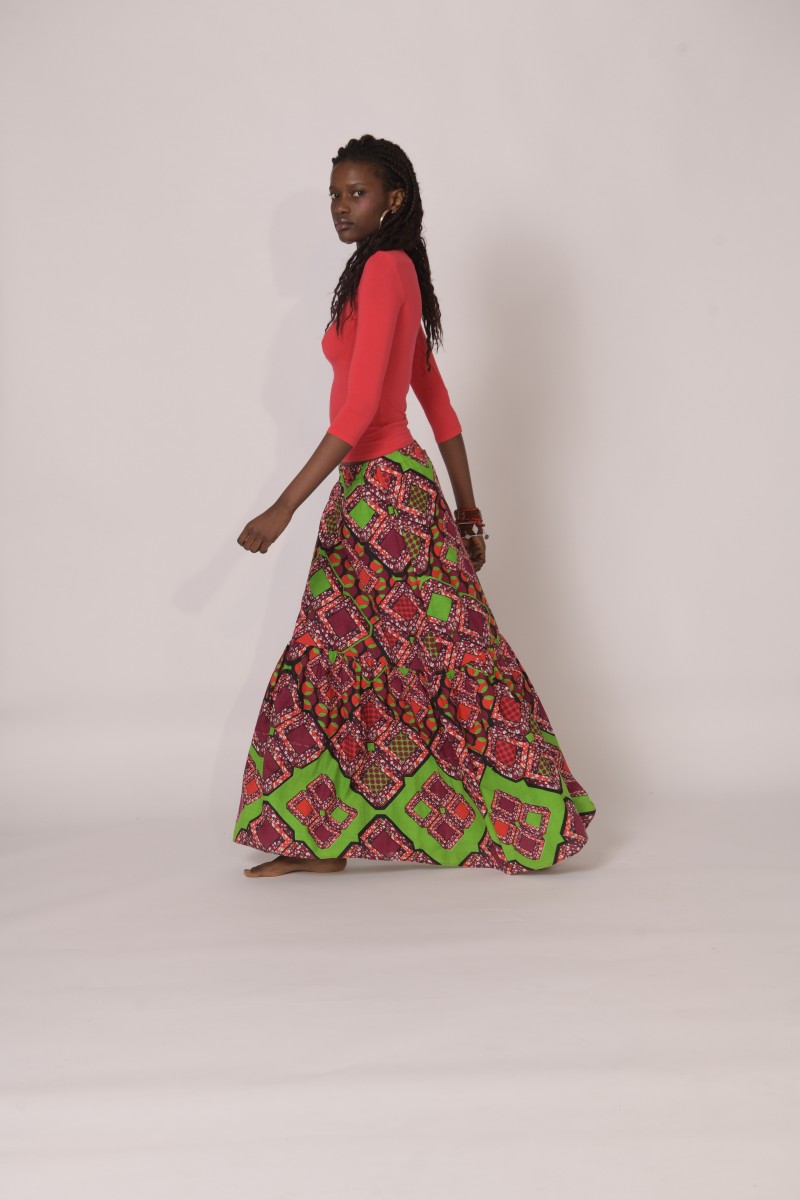 Gonna Kilimanjaro - gonna artigianale in tessuto africano